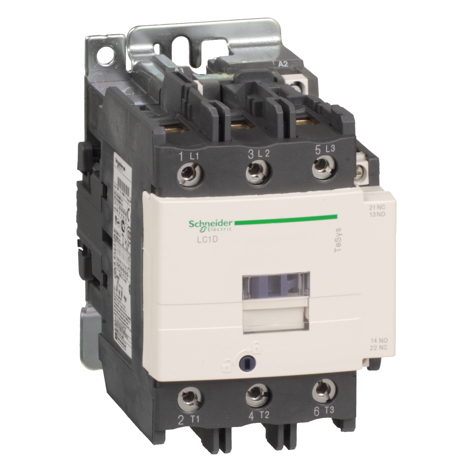 TeSys Deca contactor 3P(3 NO) - c.a.-3 - = 440 V 95 A bobina 120 V C.A 50/60Hz Schneider LC1D95G7