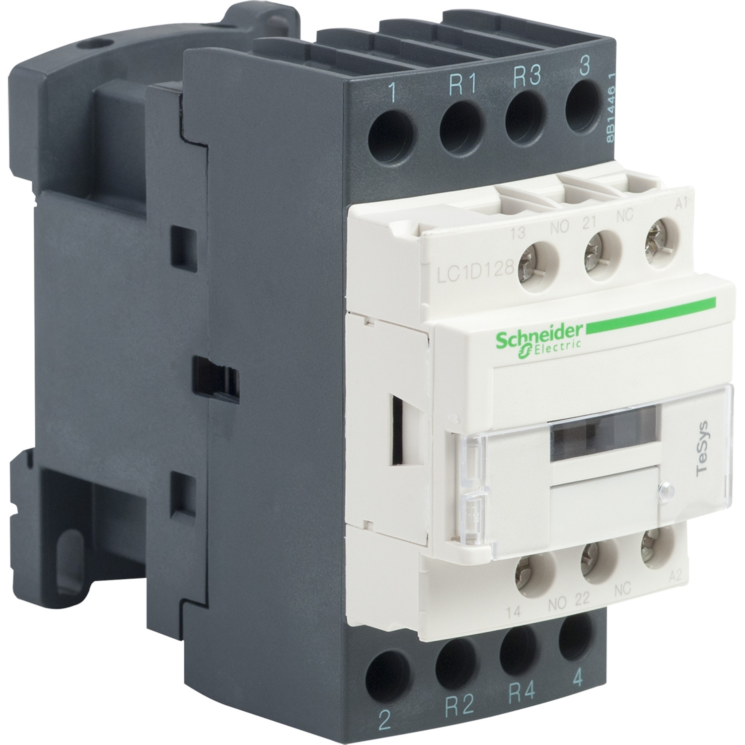 TeSys Deca contactor 4P(2 NO + 2 NC) - AC-1 - = 440 V 25 A bobina 110 V AC Schneider LC1D128F7