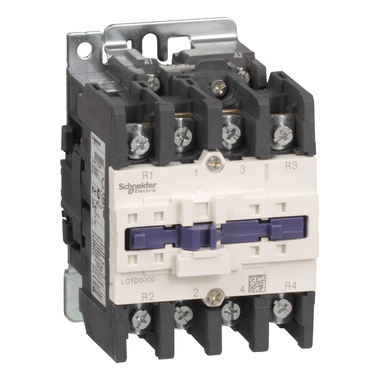 TeSys Deca contactor 4P(4 NO) - AC-1 - = 440 V 125 A bobina 110 V AC 50/60Hz  Schneider LC1D80004F7