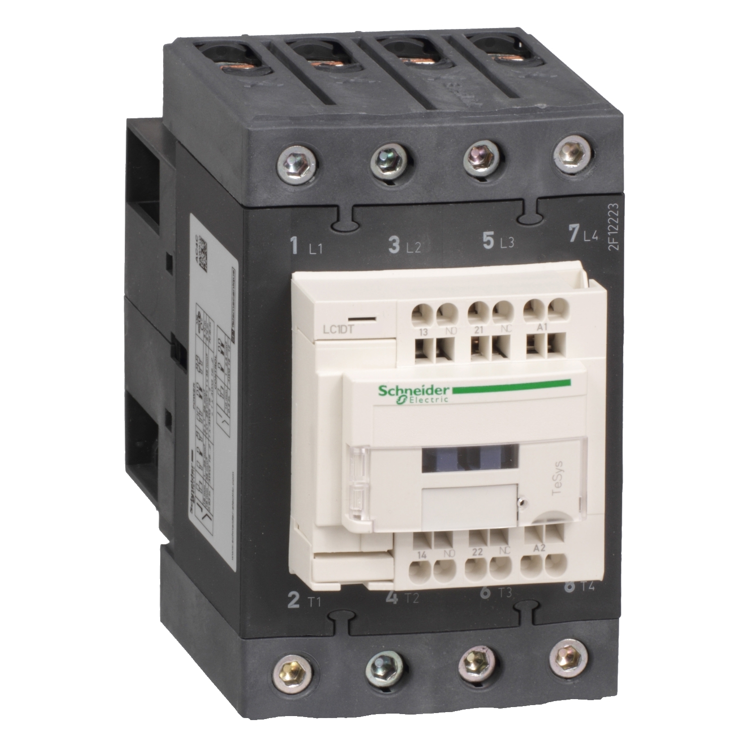 TeSys Deca contactor 4P(4 NO) - AC-1 - = 440 V 80 A bobina 24 V DC  Schneider LC1DT80A3BD