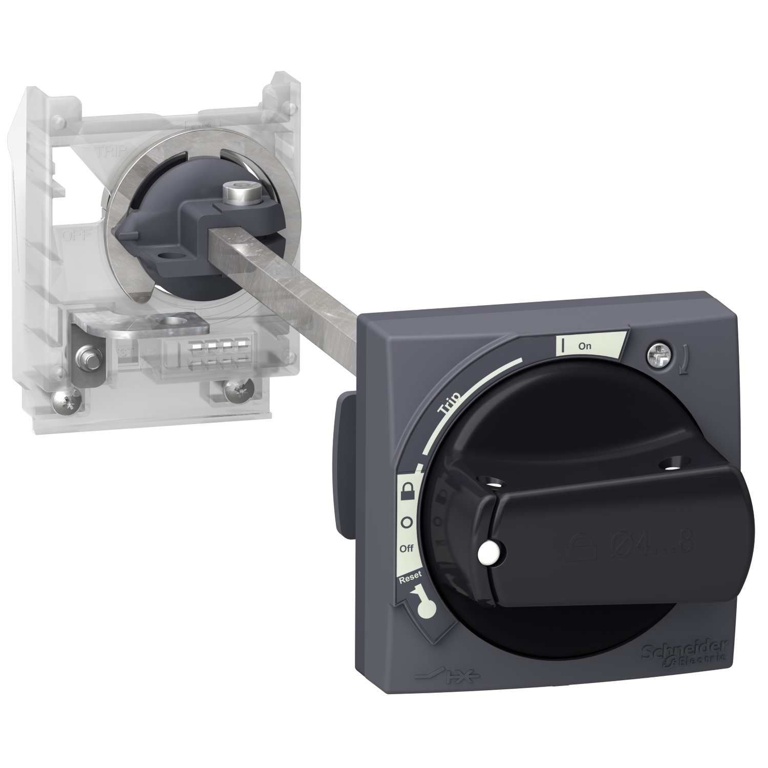 Tesys GV2 - kit maner rotativ - IP54 - negru - pentru GV2L & GV2P Schneider GV2APN01 