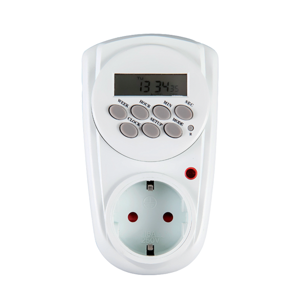 Timer, digital saptamanal cu priza,EL-WDT-3  50142, Elmark