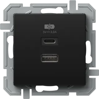 Incarcator, USB, Logiq, 5V, 3,0A, Negru, TEM-EQ68BKXO-U
