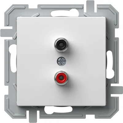 Priza, Audio, 2xRCA, Logiq, Alb, TEM-KQ22PWXO-U