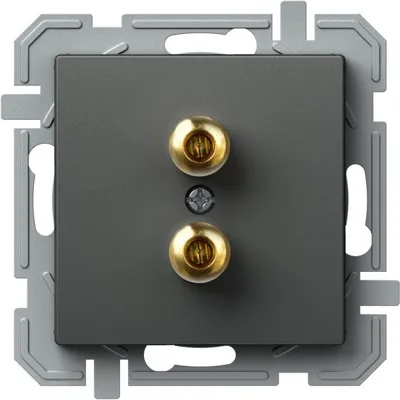 Priza, Audio, pentru, Difuzoare, Logiq, Antracit, TEM-KQ23ATXO-U