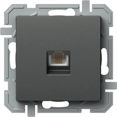 Priza, Simpla, Telefon, Logiq, 1P, LT, RJ11, Antracit, TEM-KQ35ATXO-U