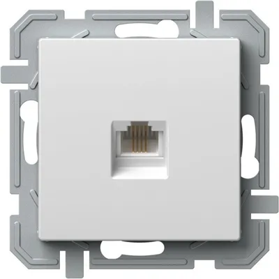 Priza, Simpla, Telefon, Logiq, 1P, LT, RJ11, Alb, TEM-KQ35PWXO-U