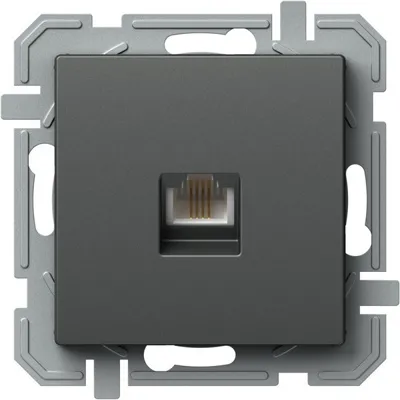 Priza, Simpla, Telefon, Logiq, 1P, KS, RJ11, Antracit, TEM-KQ36ATXO-U