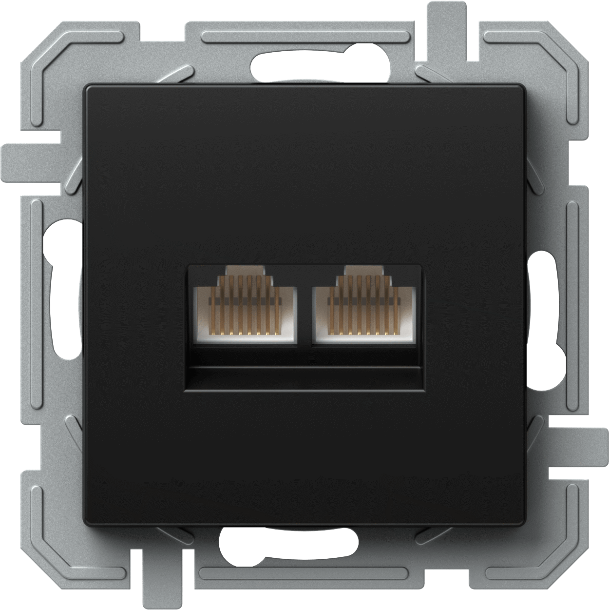 Priza, Date, Dubla, Logiq, CAT5e, KS, 2X, RJ45, 8/8, Negru, TEM-KQ39BKXO-U