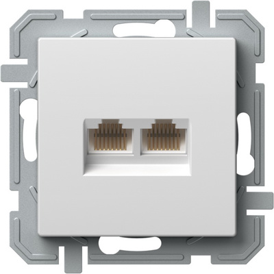 Priza, Dubla, Date, Logiq, 1P, RJ45, CAT6, Alb, TEM-KQ41PWXO-U