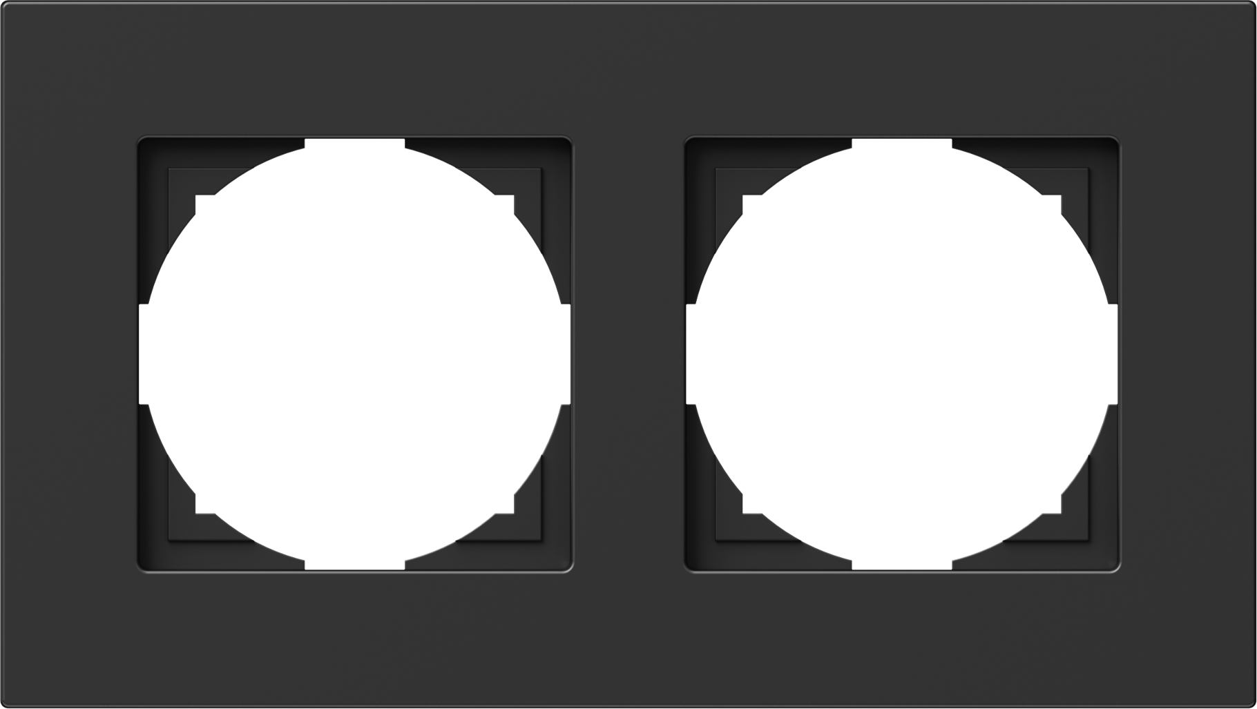 Rama, Logiq, Flat, 2P, Negru, TEM-OF20BK-U 