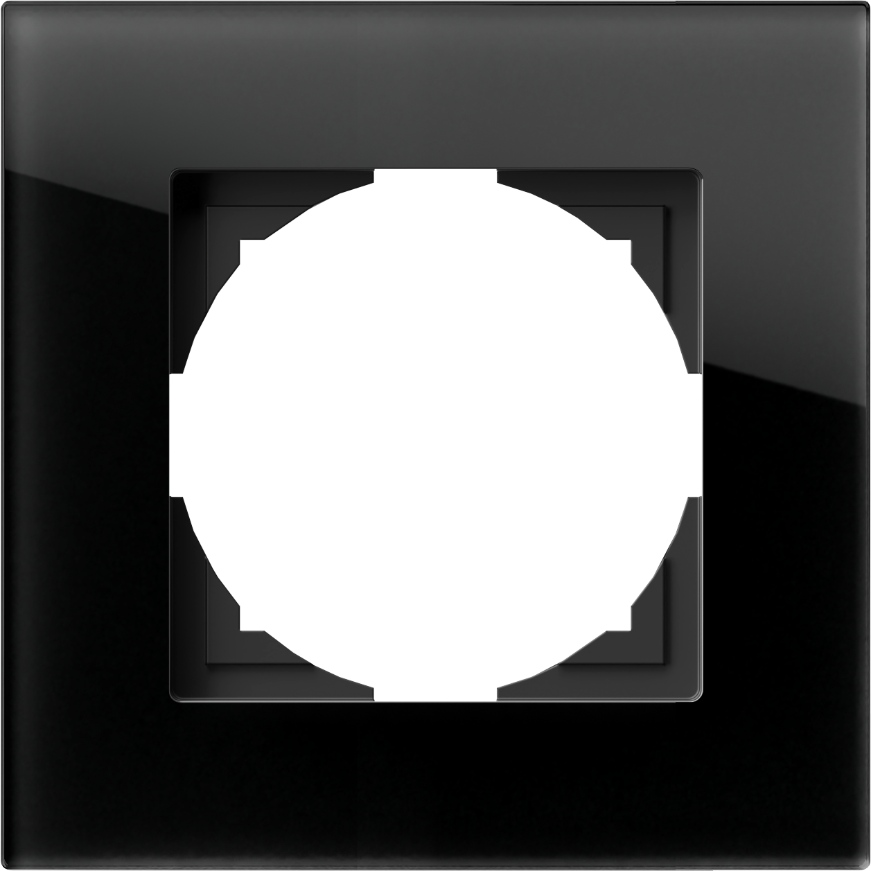 Rama, Decorativa, Logiq, PRIME, 1P, Sticla, Neagra, TEM-OR10GD-U