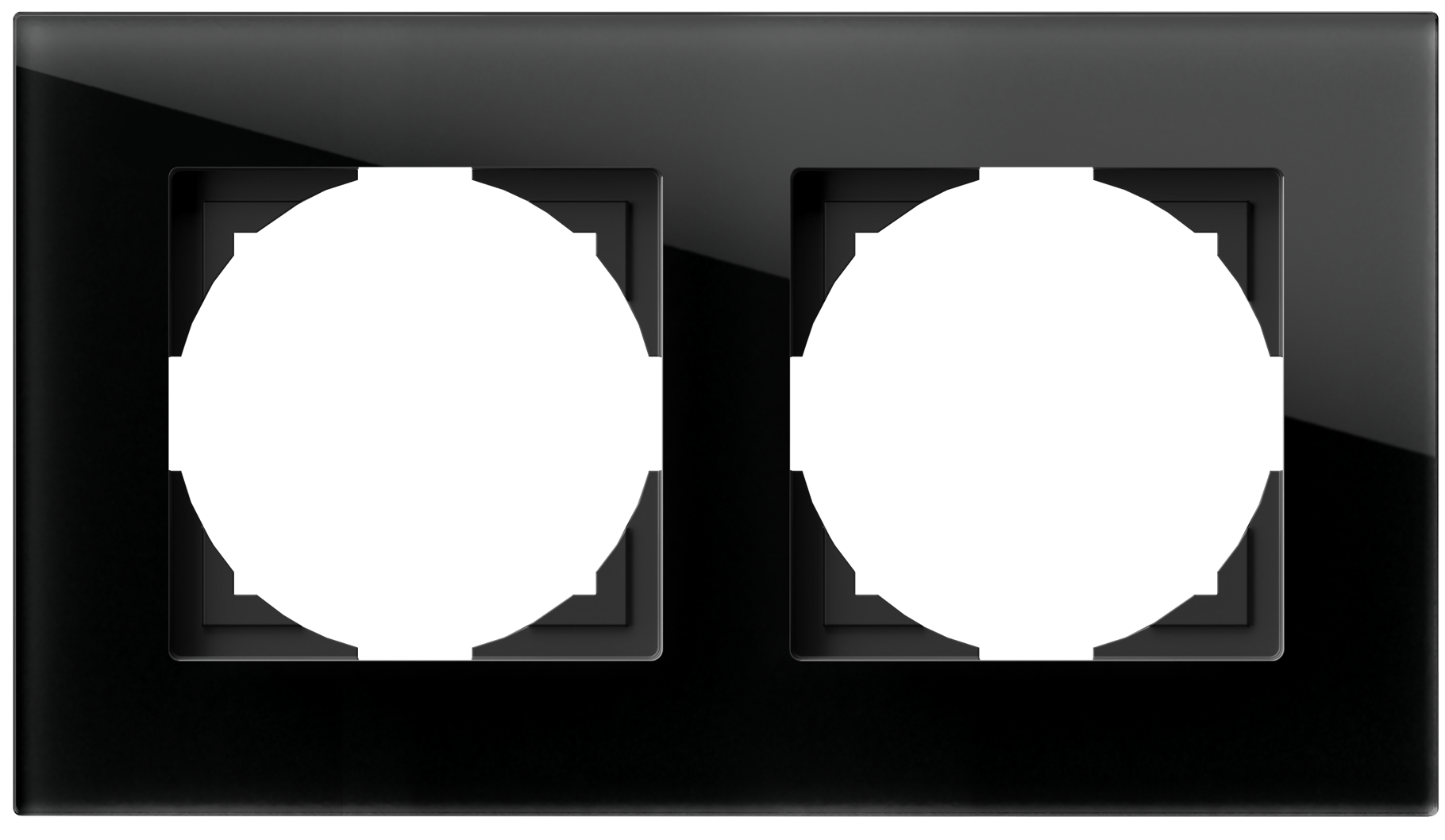 Rama, Decorativa, Logiq, PRIME, 2P, Sticla, Neagra, TEM-OR20GD-U