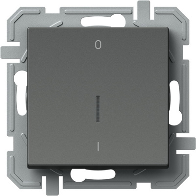 Intrerupator, Bipolar, cu, Indicator, Luminos, Logiq, 1P, 16A, 250V, Antracit, TEM-SQ22ATIN03XO-U