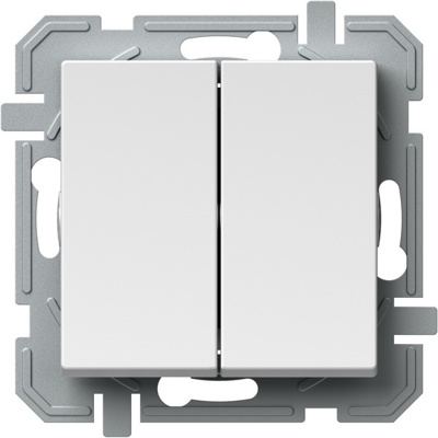 Intrerupator, Dublu, Logiq, 1P, 10A, 250V, Alb, TEM-SQ50PWXO-U 