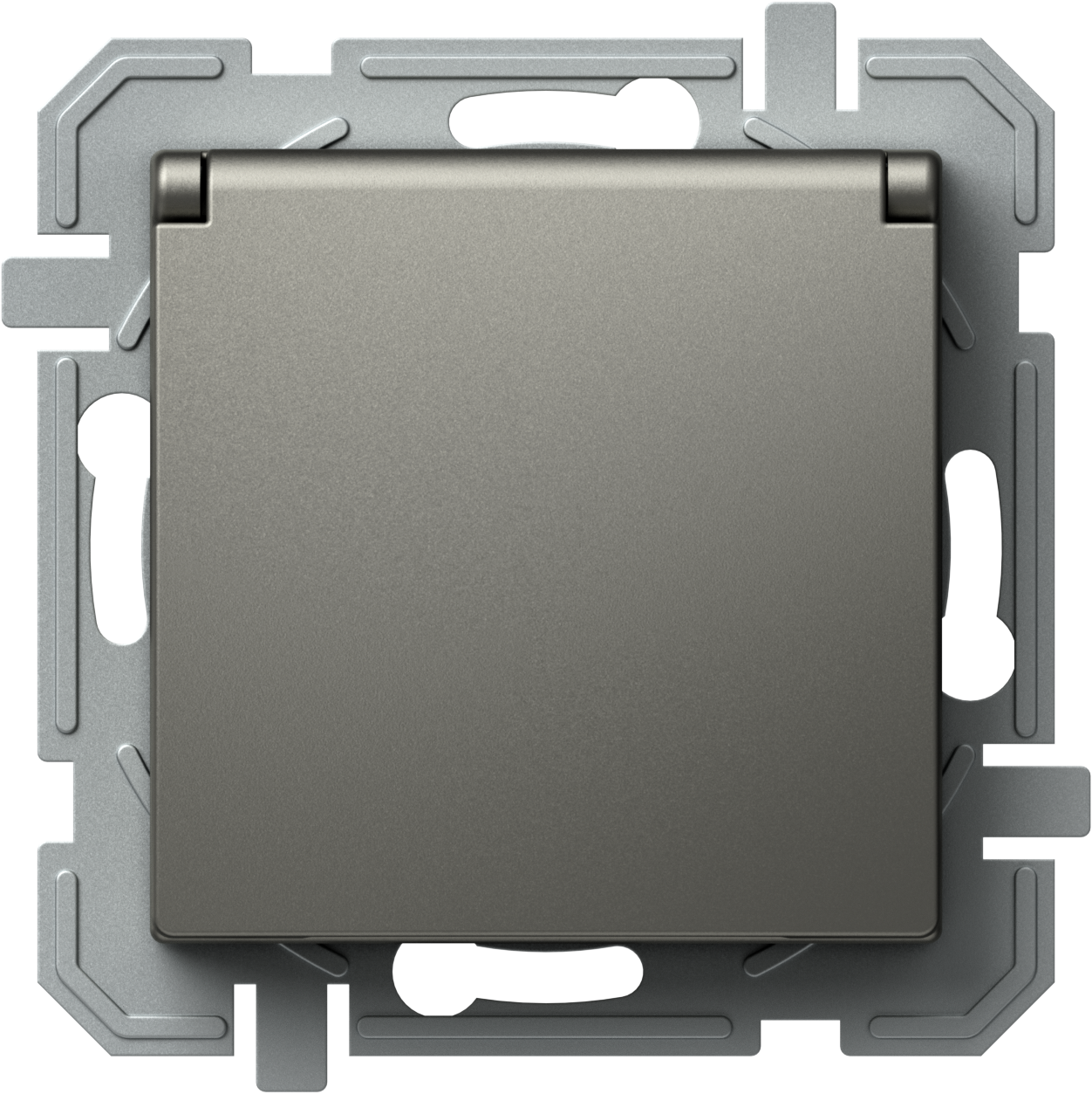 Priza, Schuko, cu, Capac, si, Borne, pe, Surub, Logiq, 1P, 16A, Titan+Titan, TEM-VQ11TIXO-U
