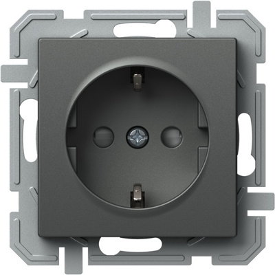 Priza, Schuko, cu, Borne, Automate, Logiq, 1P, 16A, Antracit, TEM-VQ12ATXO-U