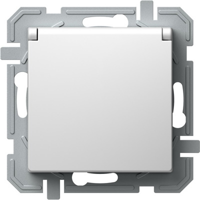 Priza, Schuko, cu, Capac, si, Borne, Automate, Logiq, 1P, 16A, Alb+Alb, TEM-VQ13PPXO-U