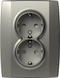 Priza, Dubla, Schuko, Logiq, 16A, Titan, TEM-VQ16TI-U
