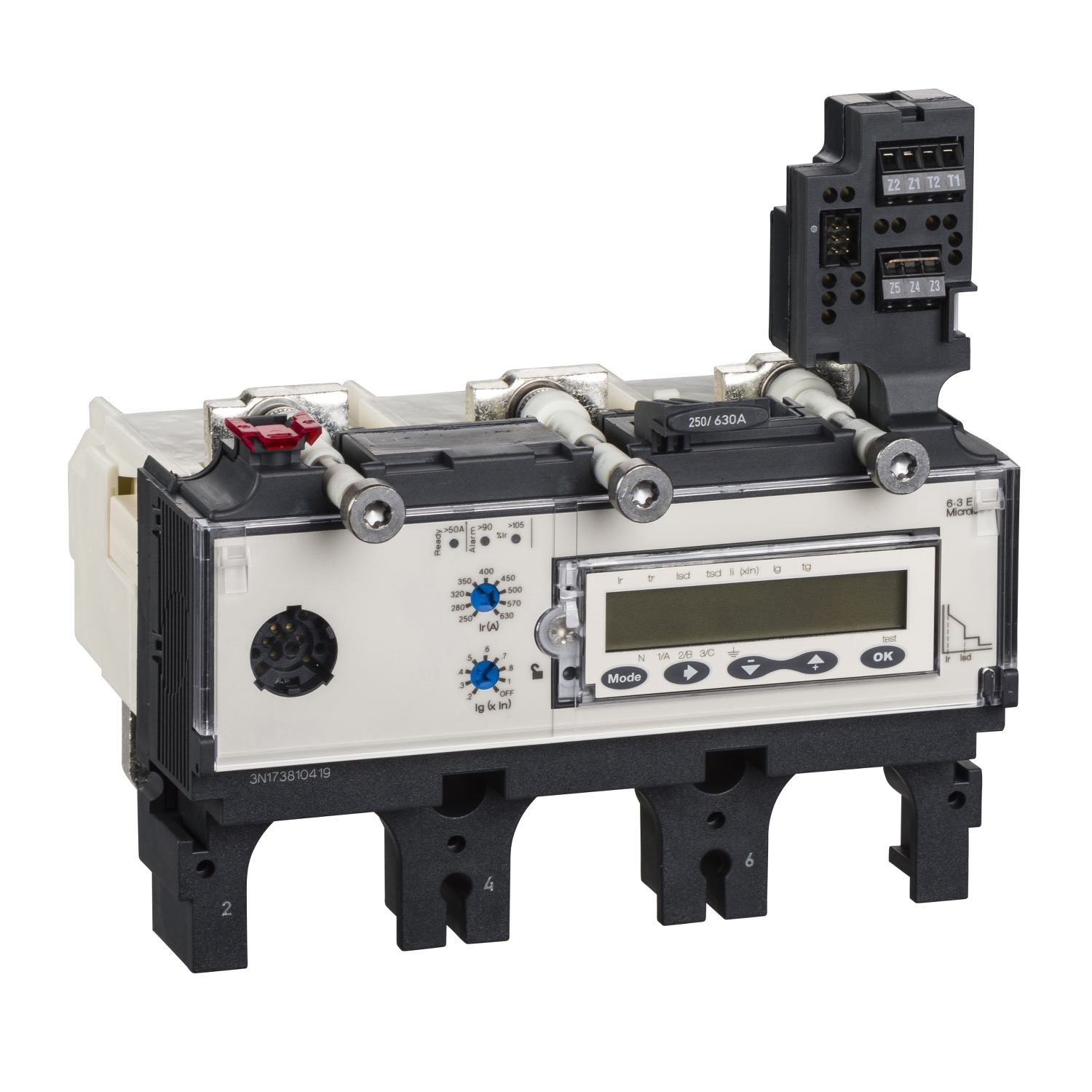 Unitate de declansare - Micrologic 6.3 E - 630 A - 3 poli 3d Schneider LV432108 