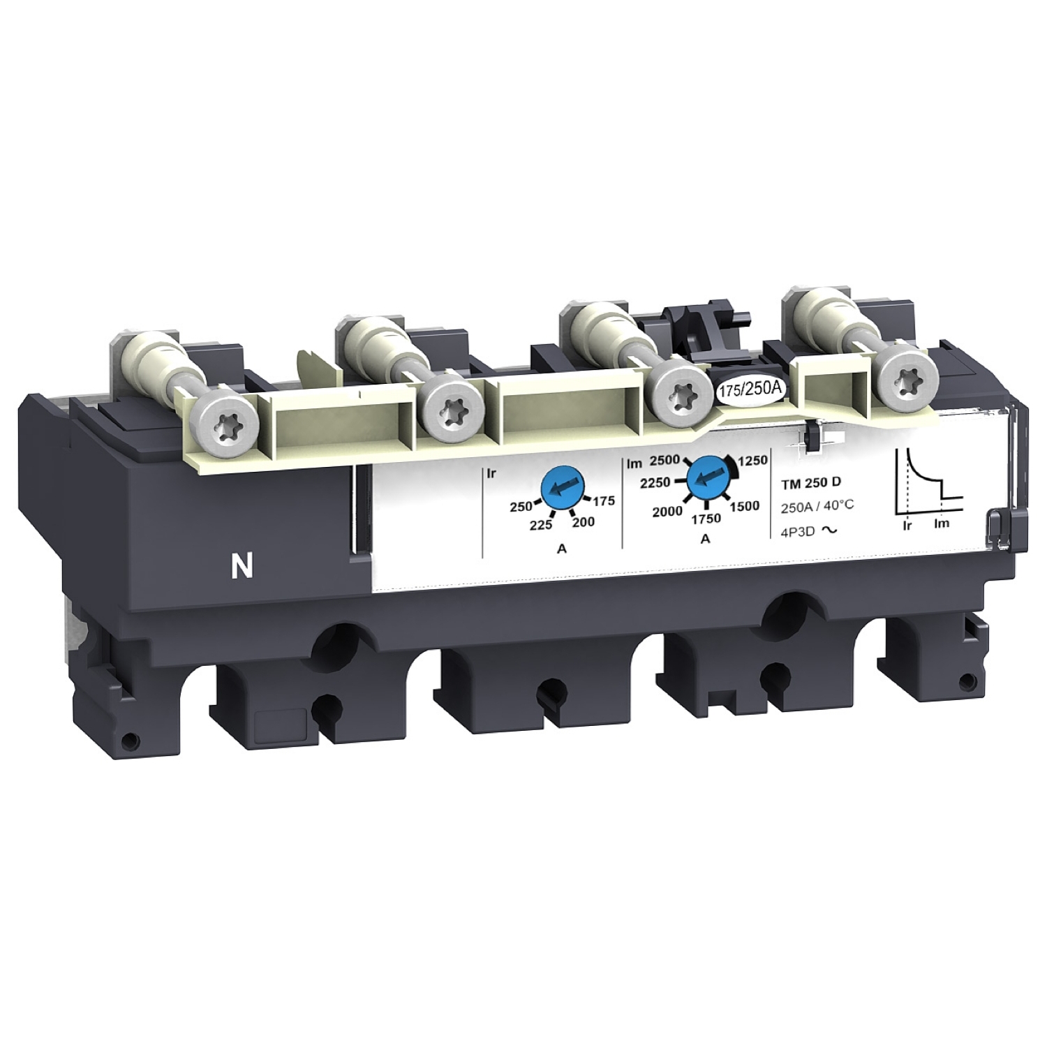 Unitate de declansare - TMD - 50 A - 4 poli 4d Schneider LV429053 
